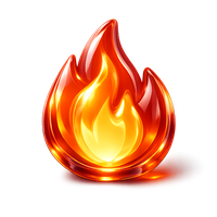 Fire hazard icon