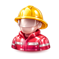 Firefighter triage icon